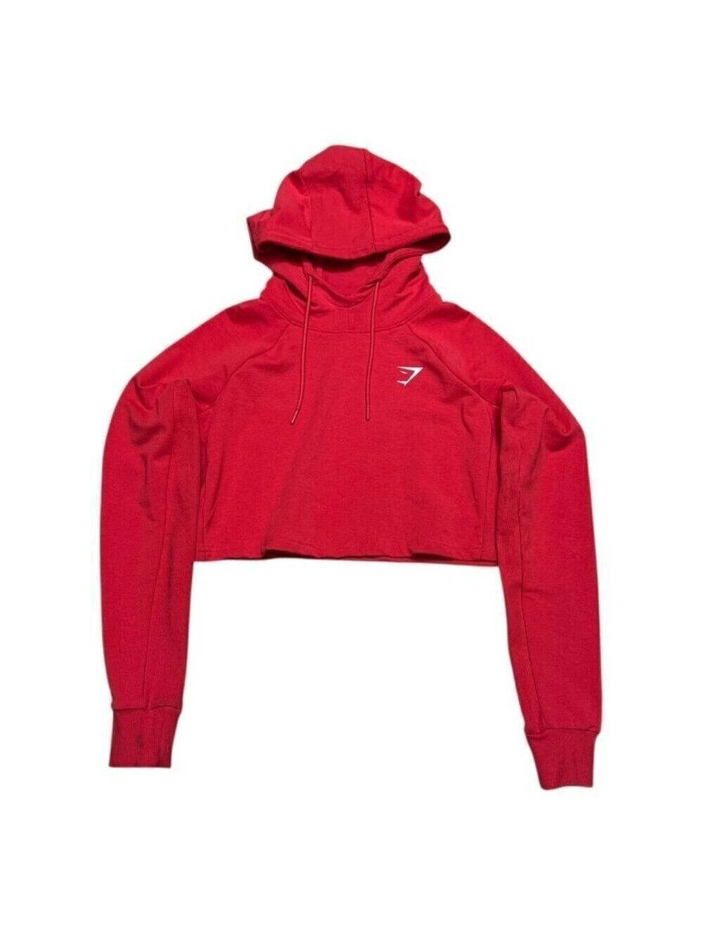 GYMSHARK Cropped Lightweight Activewear Workout Gym Hoodie Womens Small